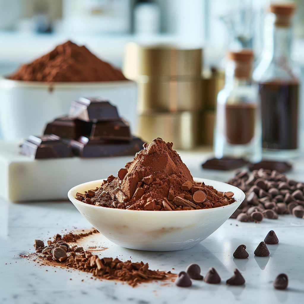 Schokoladen-Whey-Proteinpulver als Nahrungsergänzung für den Proteinbedarf